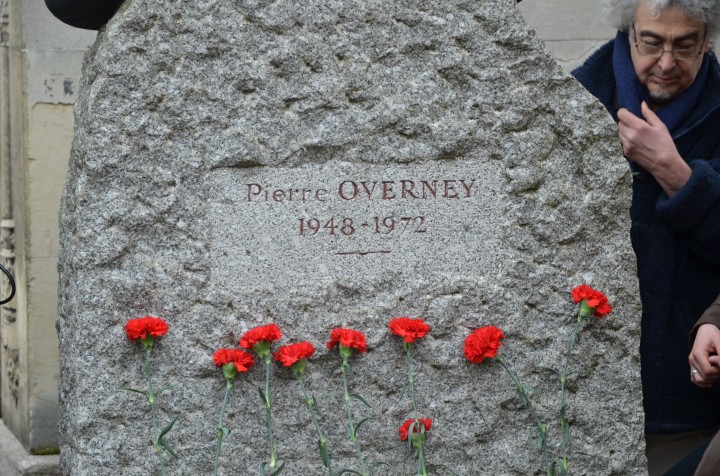Hommage a Pierre Overney au Père Lachaise (c) Geneviève Delalot