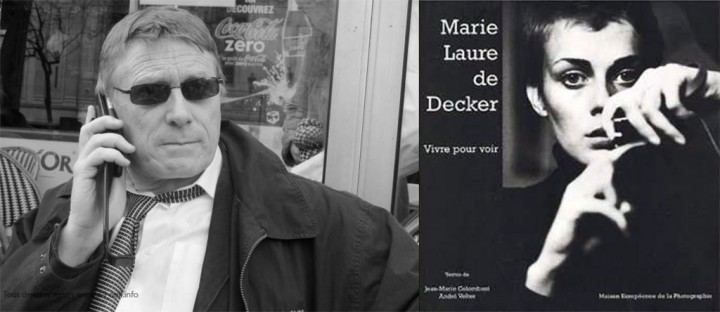 A droite la couverture du catalogue de l’exposition de Marie-Laure de Decker à la MEP (photo ML de Decker), a gauche François Lochon le 6 avril 2010 (photo Michel Puech)