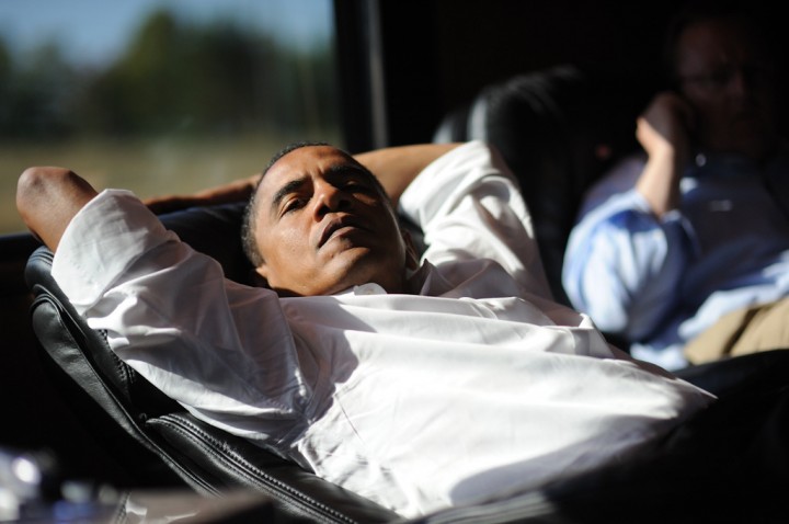 Barack Obama on the campaign trail