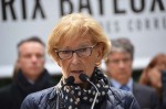 Maryvonne Lepage, la maman de Camille  au Memorial des reporters de guerre de Bayeux © Geneviève Delalot