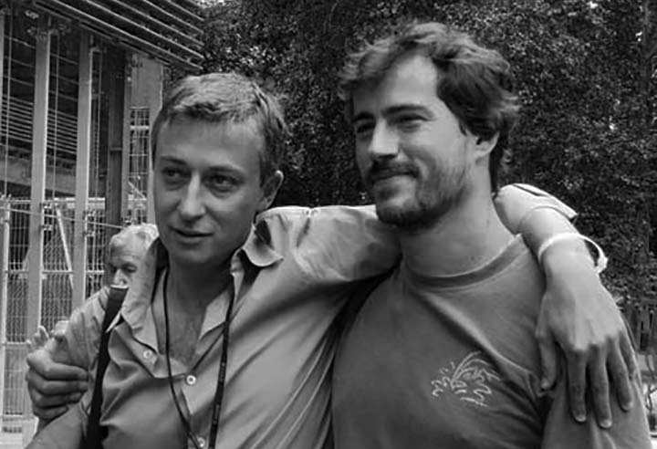 Massimo Berutti (à droite) avec Patrick Codomier directeur photo de Vu © Geneviève Delalot