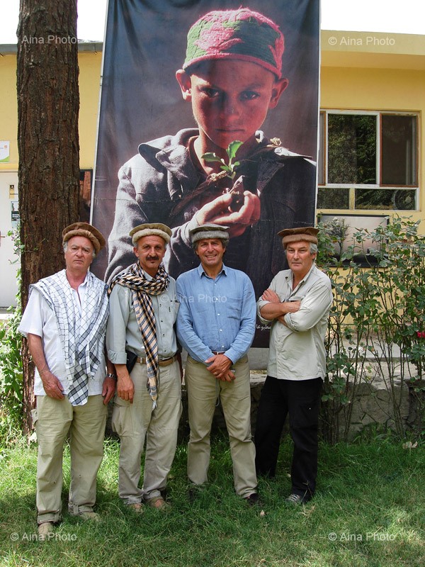 Afghanistan, Kaboul, Centre culturel des médias indépendants AINA,  Georges Wolinski, Reza, Alain Genestar, Alain Mingam