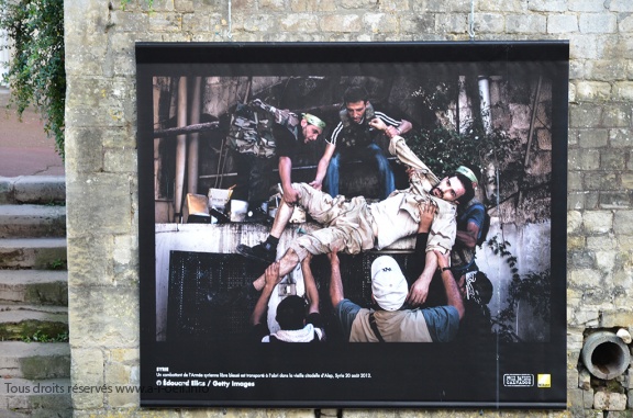 Photographie d'Edouard Elias exposée à Bayeux en 2013 durant le Prix Bayeux-Calvados des correspondants de guerre (c) Geneviève Delalot
