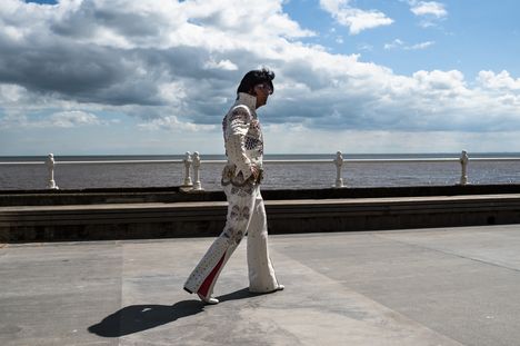 Reportage sur les sosies d'Elvis pour VSD © Edouard Elias