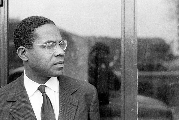 Portrait de l'ecrivain martiniquais Aimé Césaire (né en 1913). 1959. © Dondero/ Leemage. Photographie ©Mario Dondero