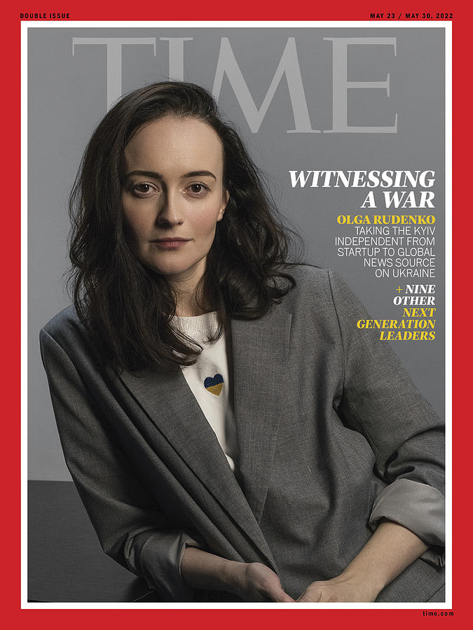 Olga Rudenko en Une du magazine Time le 23 mai 2022. Photo d’Alexander-Chekmenev/Time Magazine