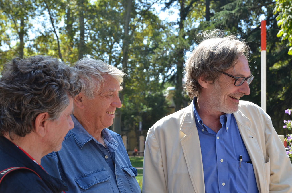 Jean-François Leroy avec Don McCullin et Patrick Chauvel en 2013