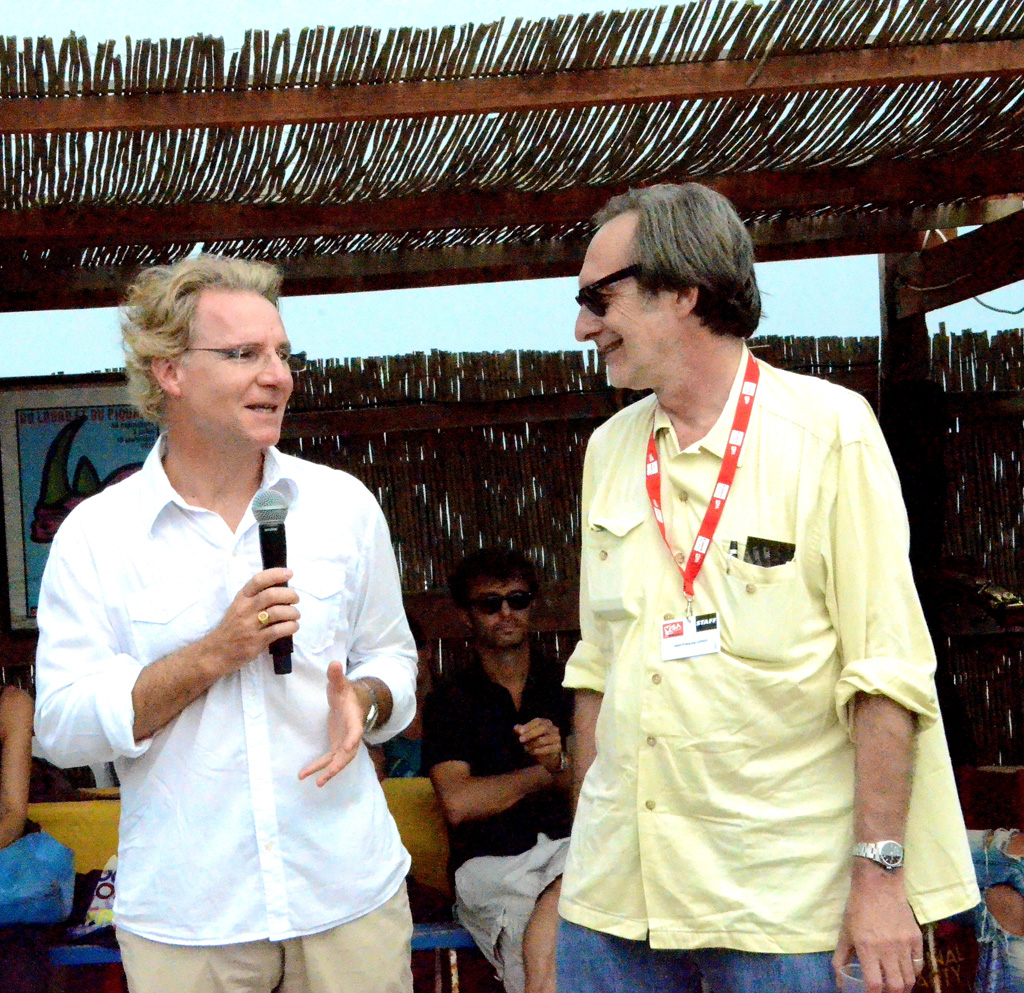 Jean-François Leroy avec Olivier Royant ancien directeur de la rédaction de Paris Match en 2012